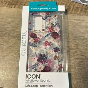 New QUIKCELL ICON Protective Case for SAMSUNG GALAXY A23 5G -Wildflower Sparkle